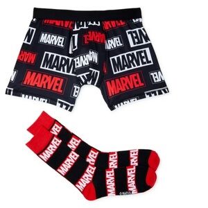 NWTS Marvel printed boxers and socks